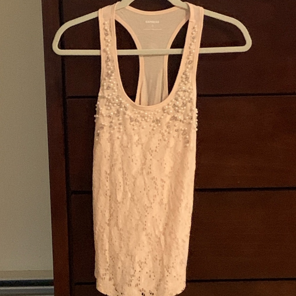 Express lace and pearl tank!